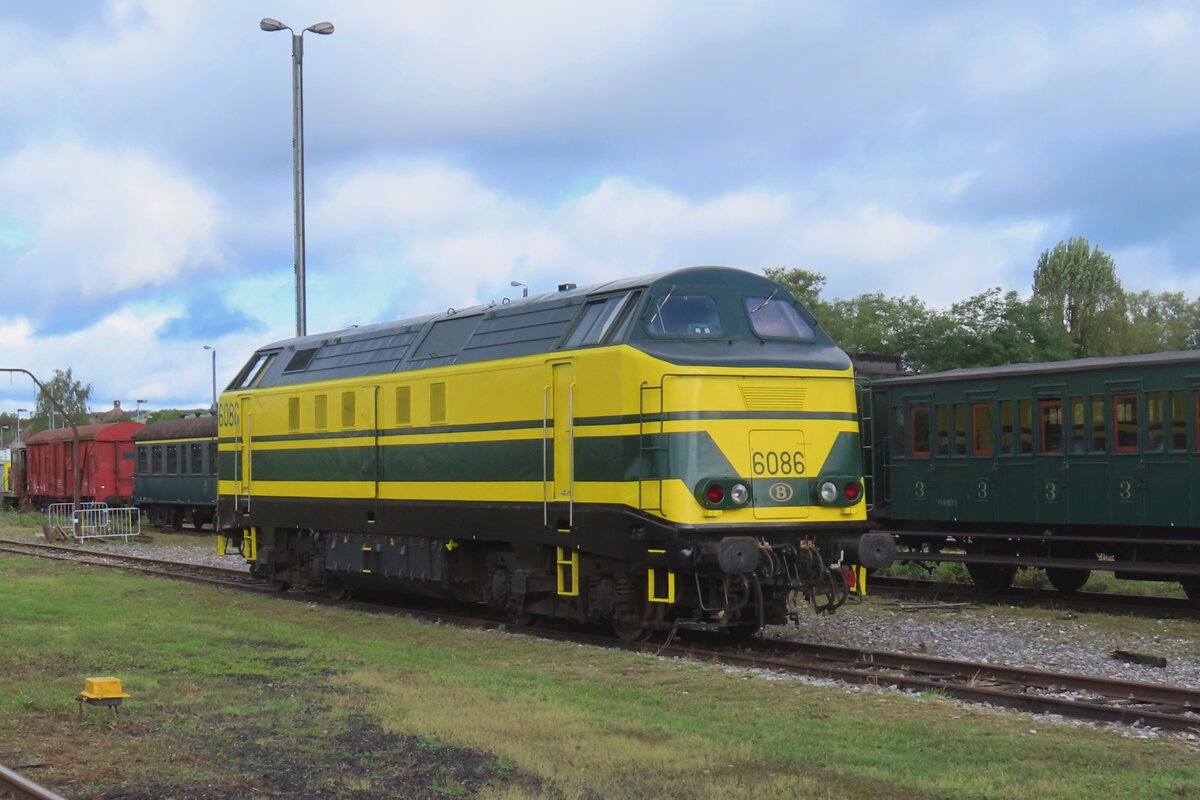 CFV3V 6086 enjoys the rest at Mariembourg on 22 September 2023, but will come into action opne day later.