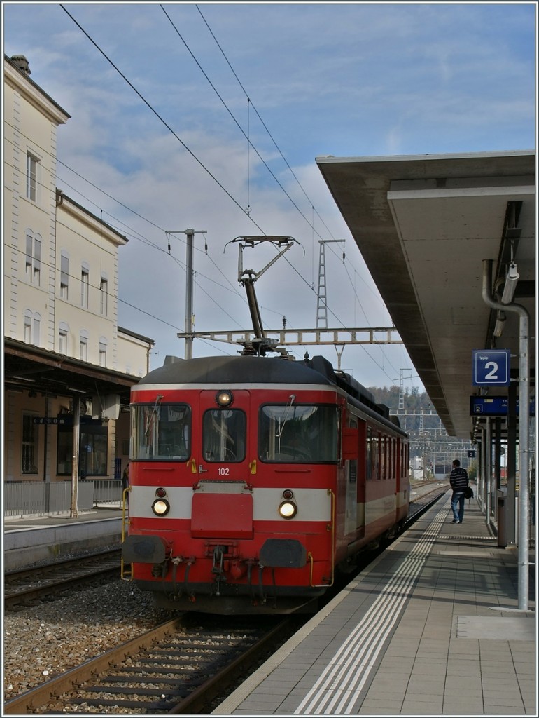 CJ local Train to Bonfol in Porrentruy.
18.10.2012