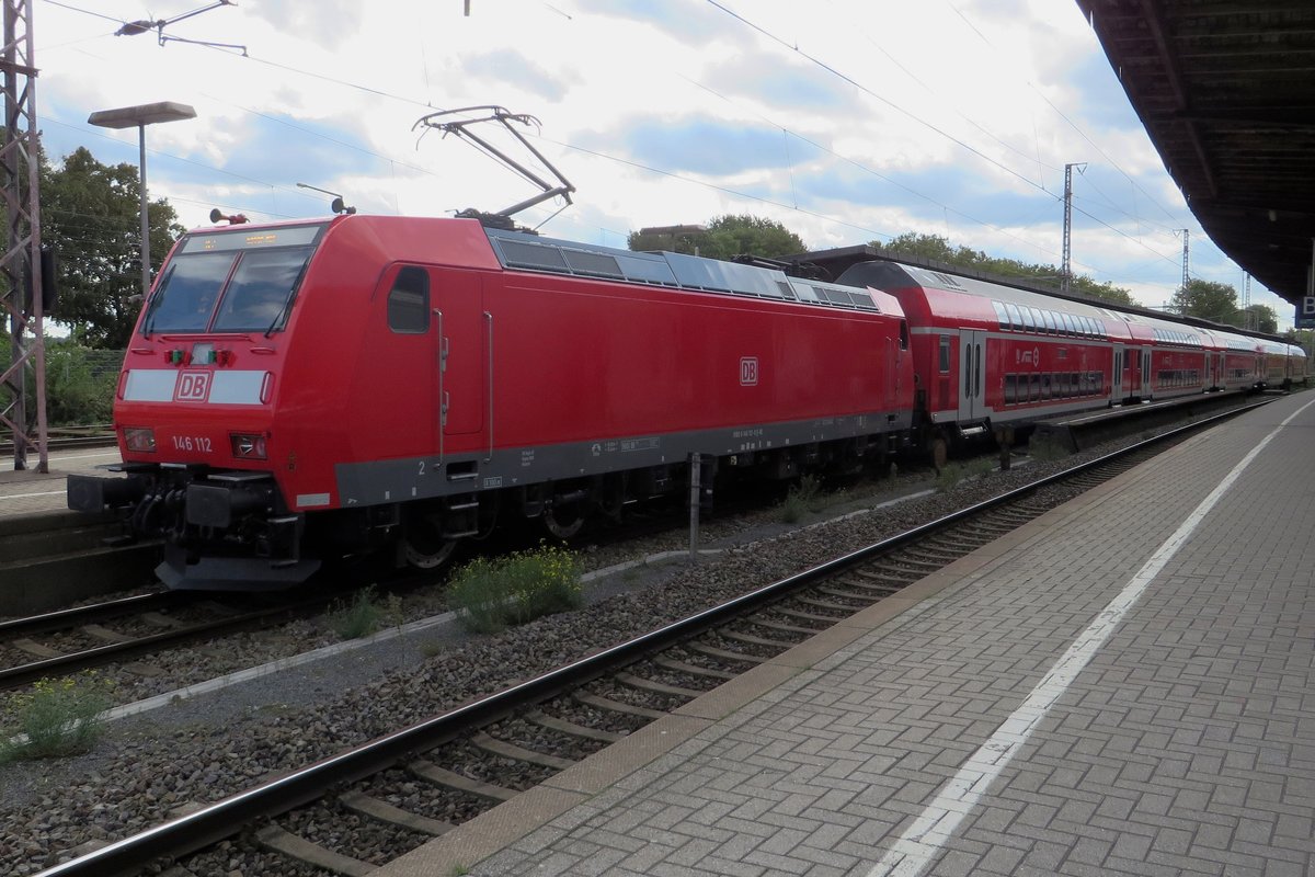 DB 146 112 stands on 24 September 2020 in Osnabrück.