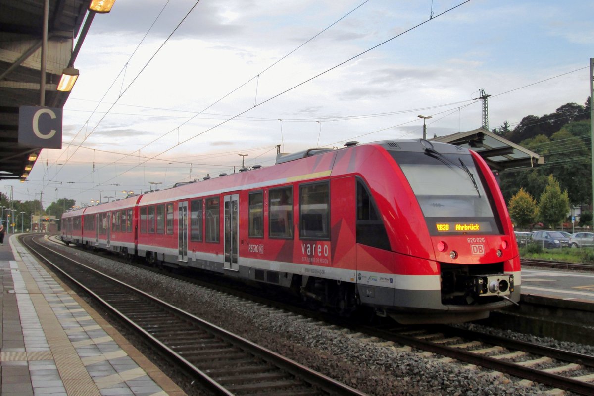 DB 620 026 stands at Remagen on 27 December 2016.