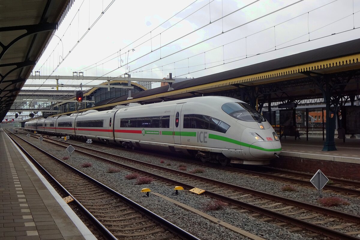 Diverted ICE 406 007 calls at 's-Hertogenbosch on 25 May 2021.