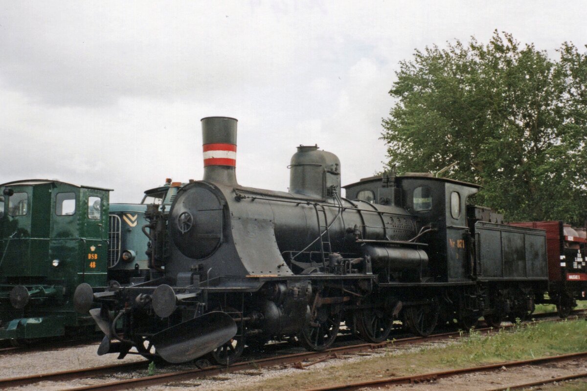 DSB steamer 871 stands at the work shops in Randers on 23 May 2004.