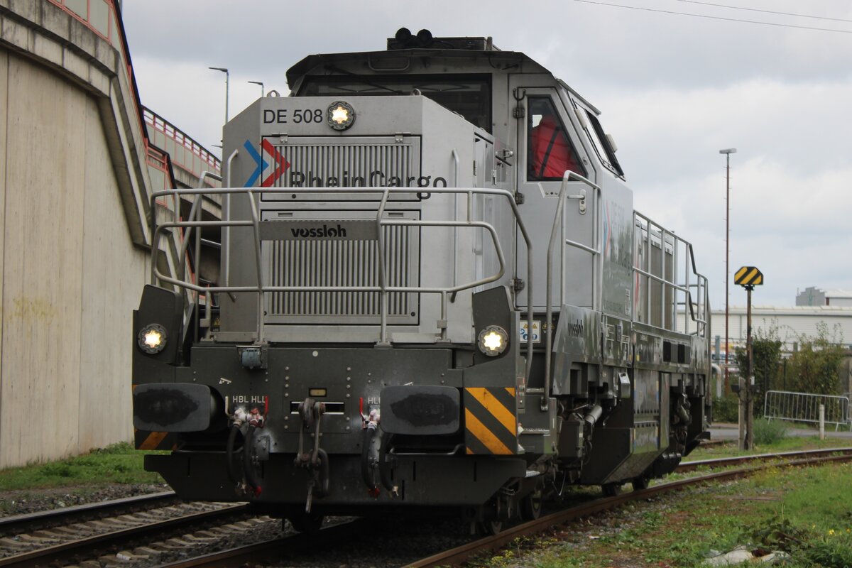 During an Open Day on 21 September 2025 RheinCargo DE 508 could be photographed at the RhC works in Neuss am Kaiser.