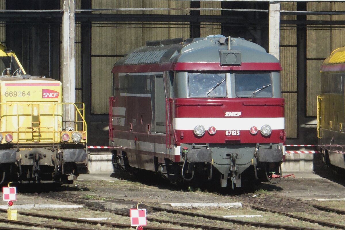 During the Open weekend at the SNCF works at Nevers on 18 September 2021, 67613 had to be photographed at the Technicentre Nevers.