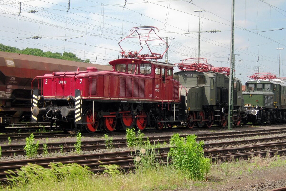 E 60 10 stands at the DB-Museum in Koblenz-Lützel on 2 June 2012.