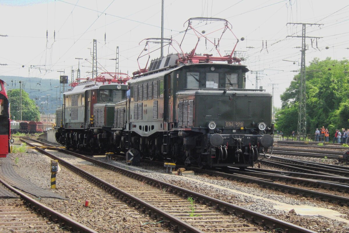 E 94 279 takes part in the loco parade at the DB-Museum in Koblenz-Lützel on 2 June 2012.