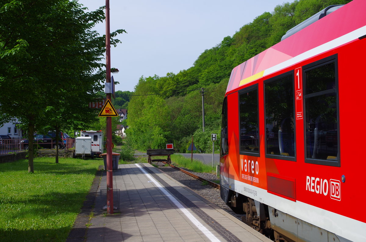 End of the Ahrtalbahn in Ahrbrück.