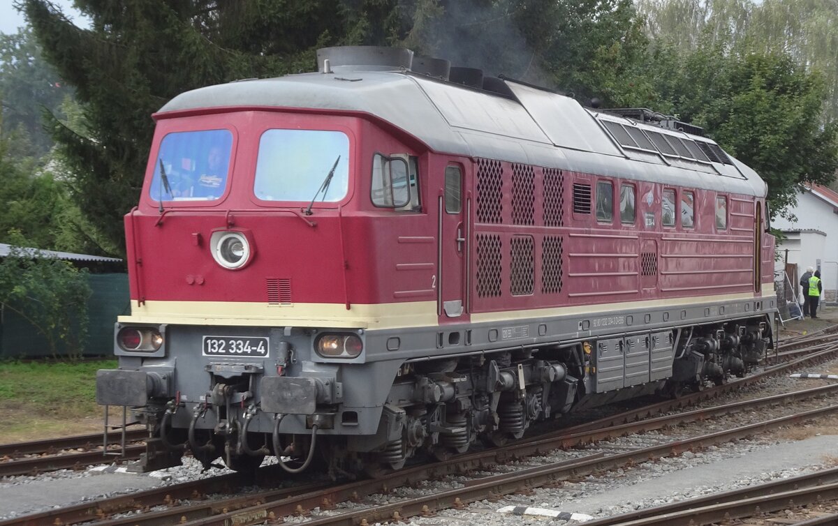 Erfurter Bahn Service 132 334 runs light at Benesov u Prahy on 11 September 2022.