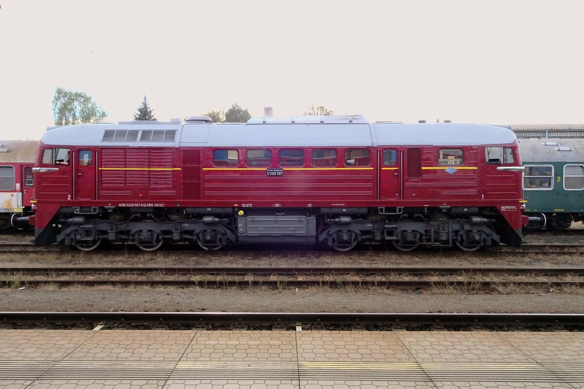 Erfurter Bahn Service V 200 507 was guest in Benesov u Prahy during STEAM-53 on 11 September 2022.