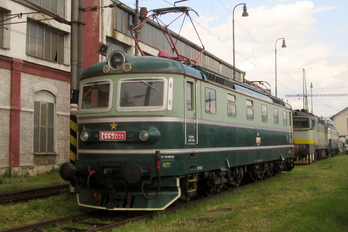 ES 669-2133 stands at Vrutky works during an Open Weekend on 30 May 2015.