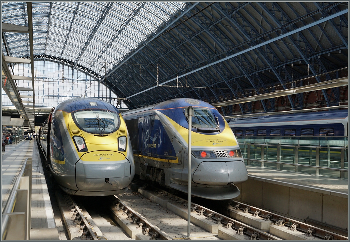 Eurostar Trains in London St Pancras International.
28.04.2016