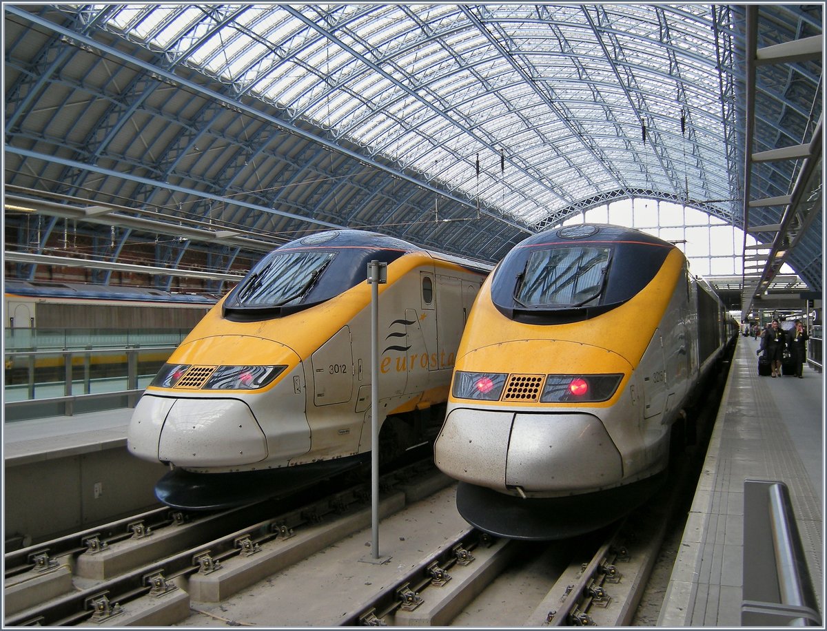 Eurostars in the London St Pancras International Station.
13.04.2008