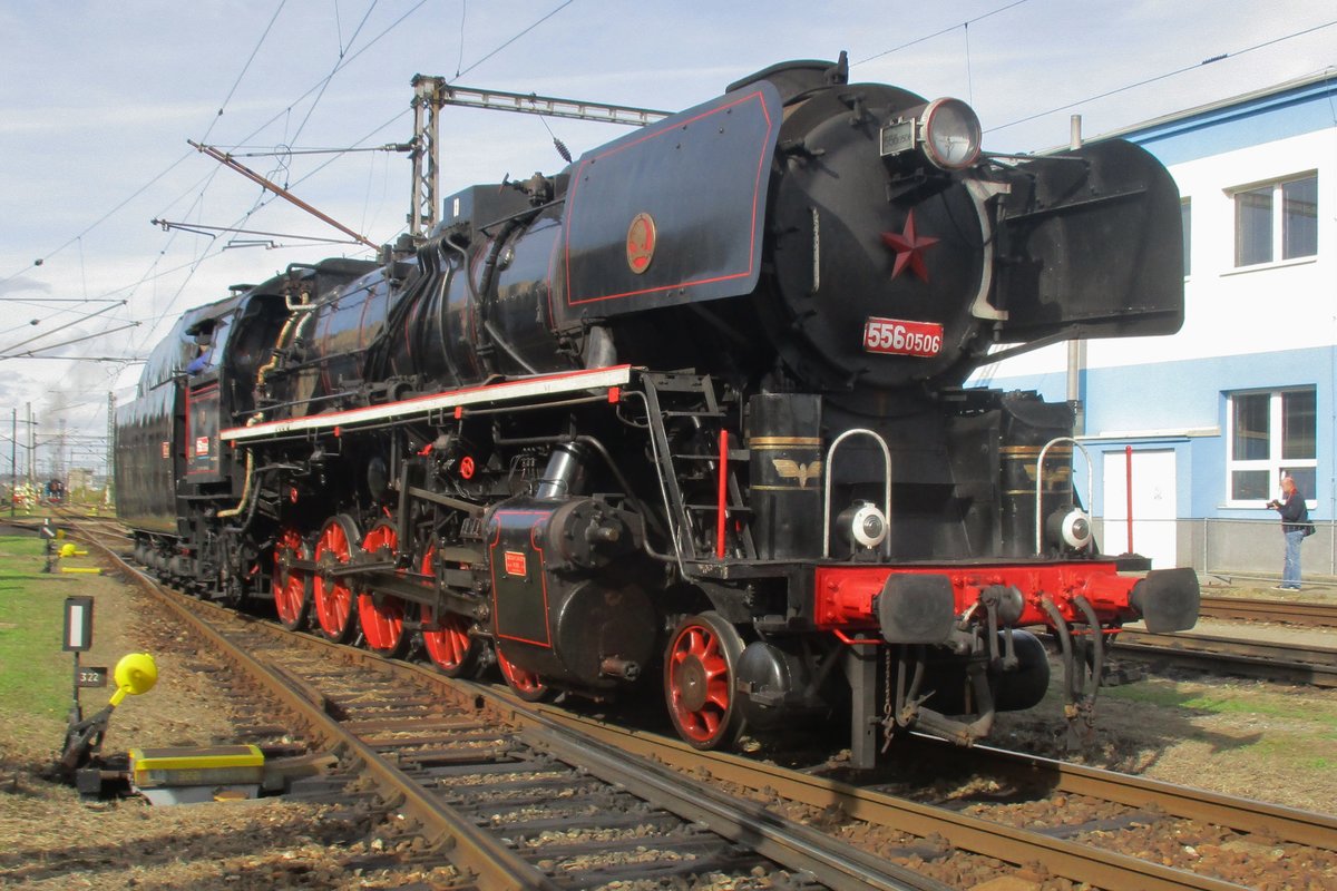 Ex-CSD 'STOKER' 556 0506 stands in the works of Ceske Budejovice on 22 September 2018.