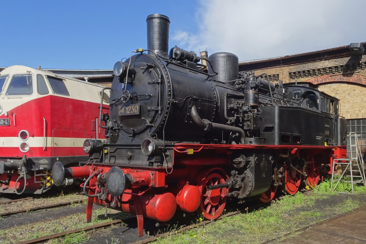 Ex-KPEV 74 1230 stands in Berlin-Schöneweide on 18 September 2022.