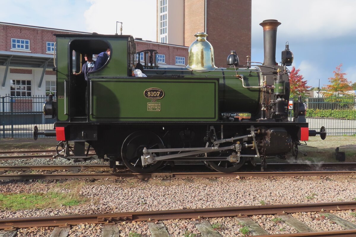 Ex-NS 8107 enjoys the sun light at Haaksbergen on 14 October 2023.