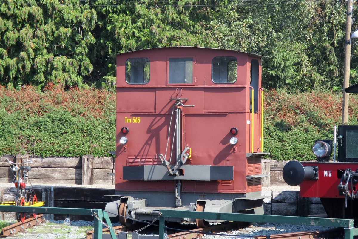 Ex-SBB Tm 565 finds herself back in the Netherlands with the VSM in Beekbergen on 2 September 2018.