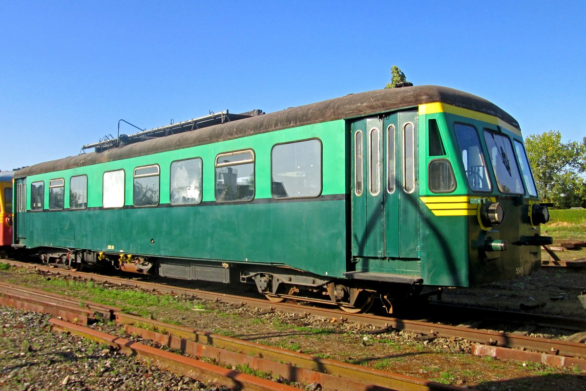 Ex-SNCB 554.10 has found a resting home at Mariembourg with the CFV3V, as seen on 21 September 2019.