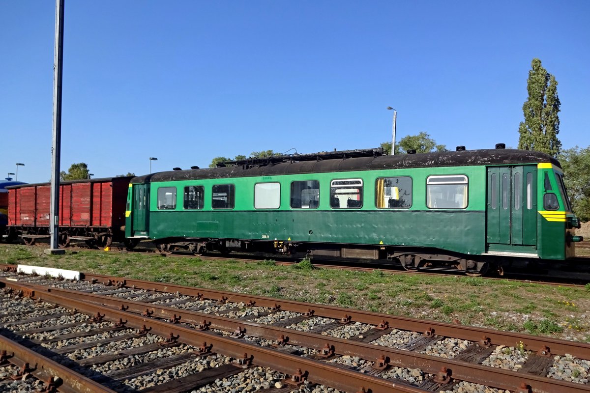 Ex-SNCB 554.11 has found a resting home at Mariembourg with the CFV3V, as seen on 21 September 2019.