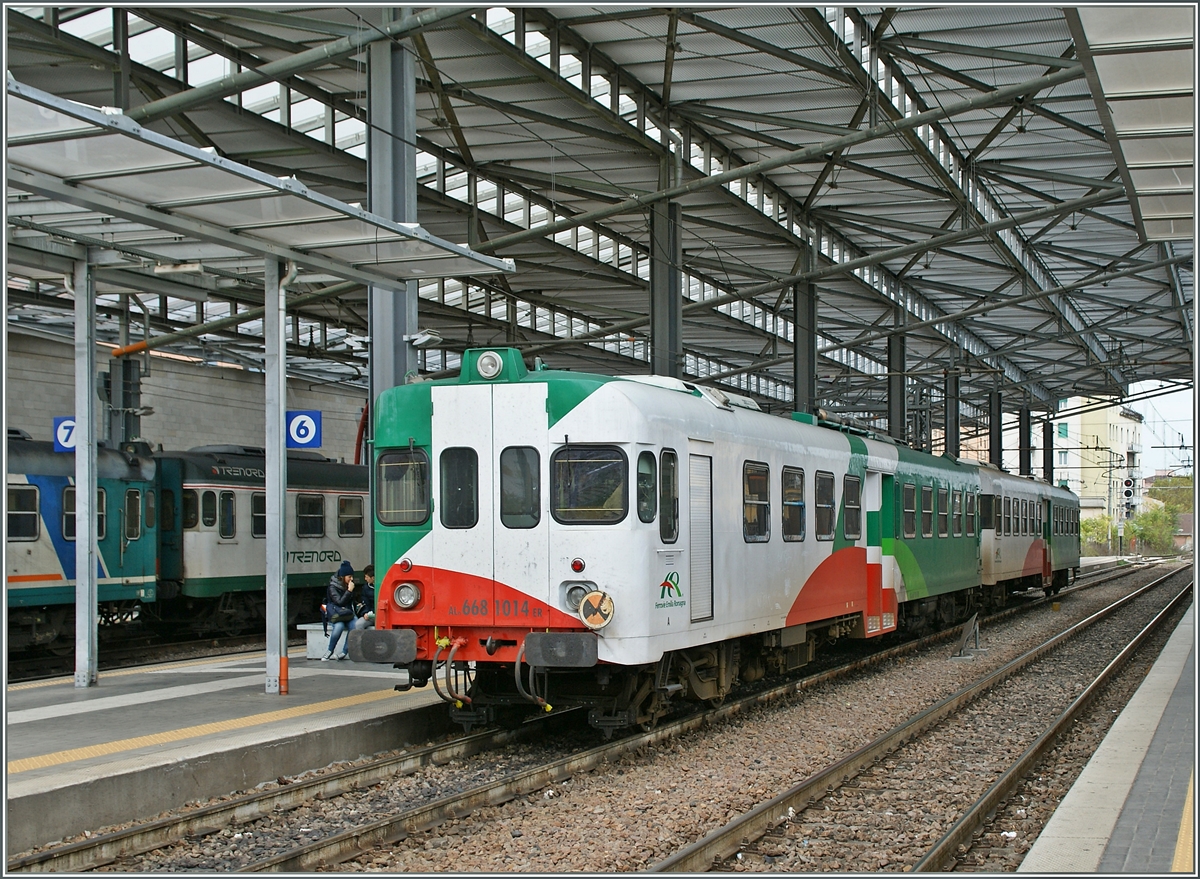 Ferrovie Emilia Romagna Aln 668 1014 in Parma.
14.11.2013