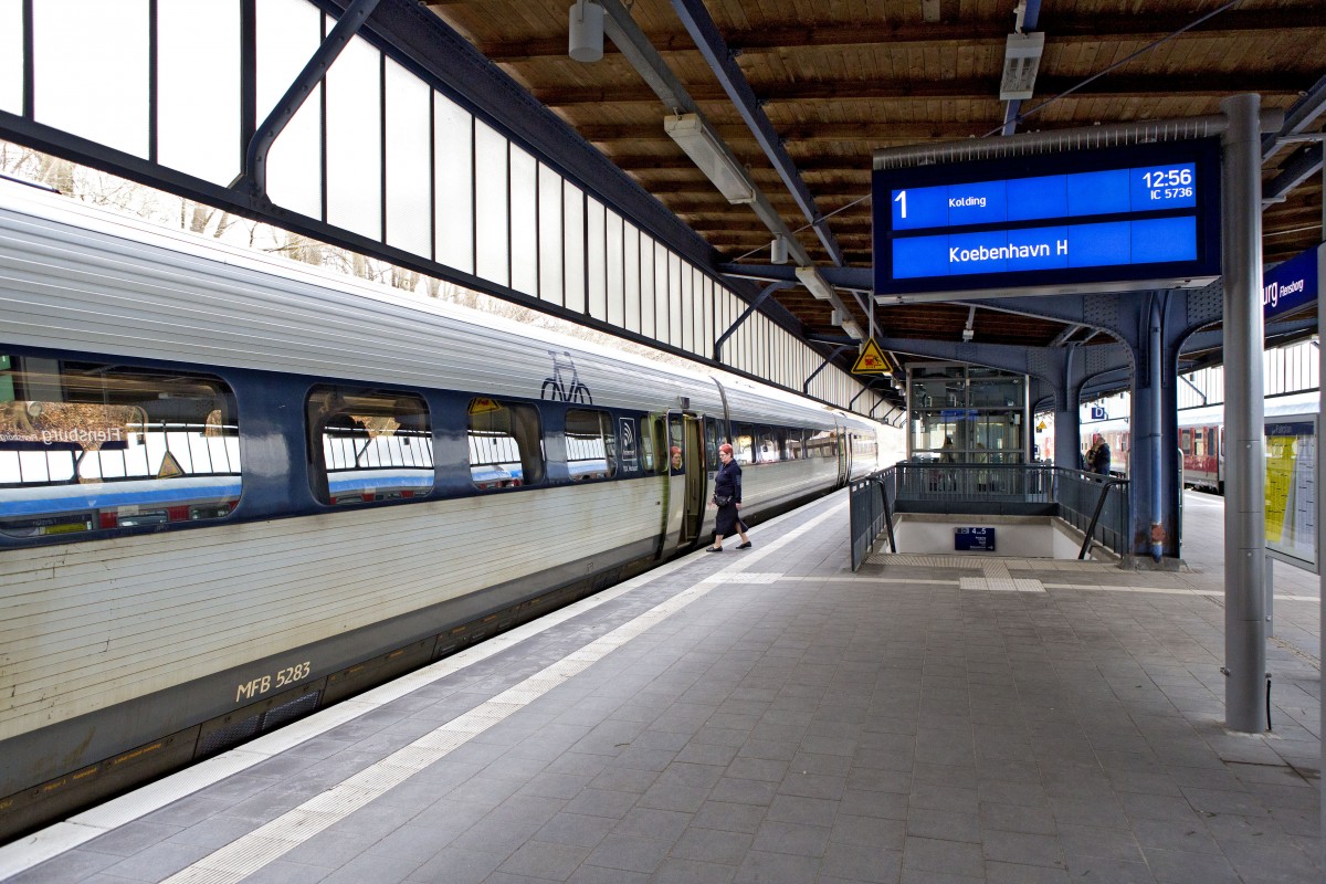 Flensburg Bahnhof (Station). 19. April 2013.