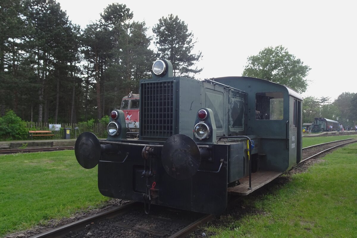 Former DRG Köf X130.01 stands in the Heizhaus Strasshof on 21 May 2023.