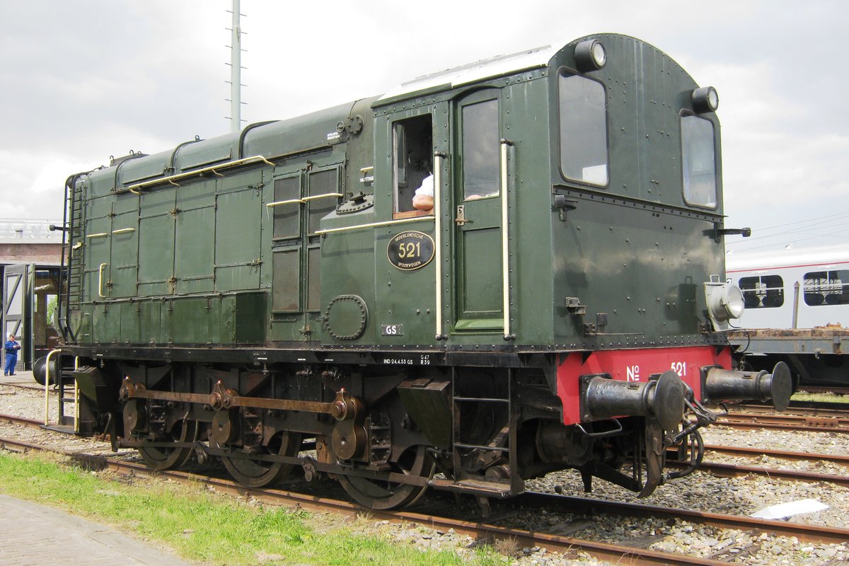Former NS, now SGB 521 stands near the loco shed in Goes on 14 May 2015.