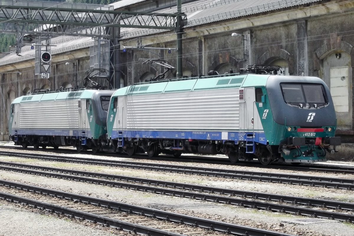 FS E 412 012 prepares for a new assignment at Brennero on 4 June 2015.