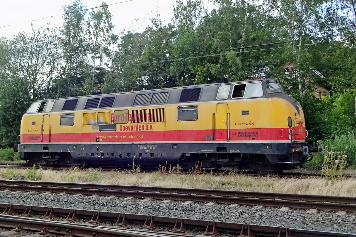 Gone is D-20 (ex 221 147) of the Bentheimer Eisenbahn, seen here on 15 July 2019 at Bad Bentheim.