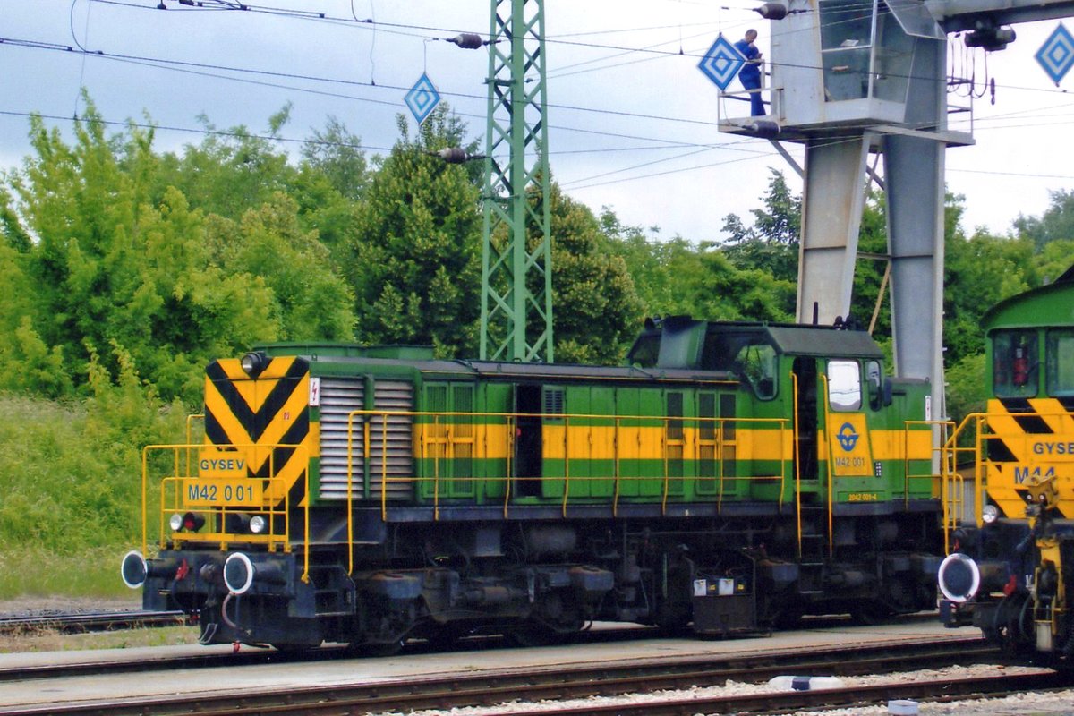 GySEV M42-001 stands at Sopron on 22 May 2009.