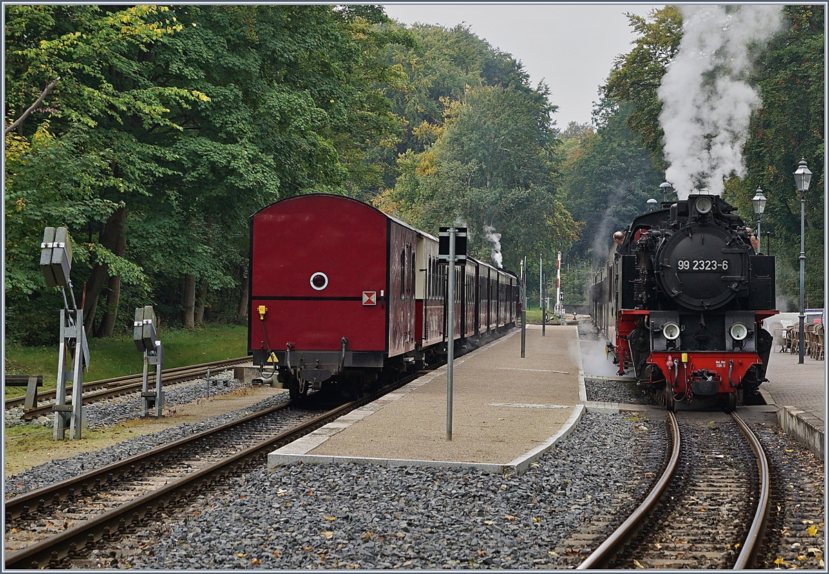 Heiligendamm Station with trains to Bad Doberan (on the right) and Külungsborn West (on the left).
28.09.2017