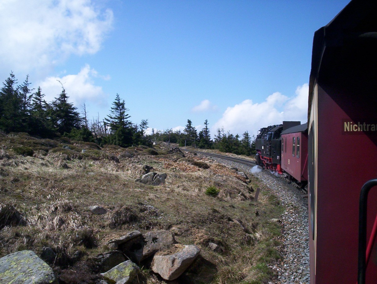 HSB 99 7232 charging up the Brocken, May 2013. 