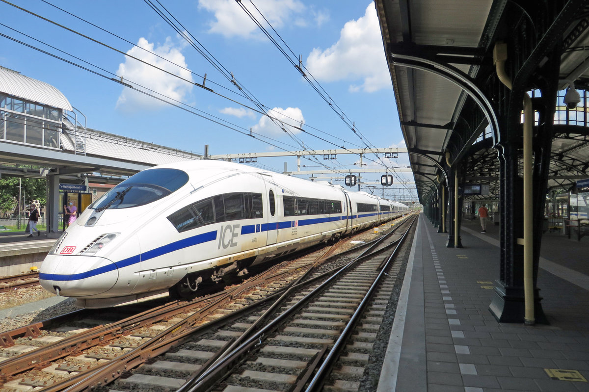 ICE 406 001 'EUROPA' passes through 's-Hertogenbosch on 18 July 2020. 