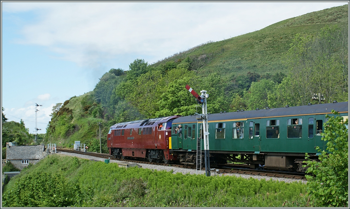 Impession of the Diesel Gala by Corfe Castle. 08.05.2011