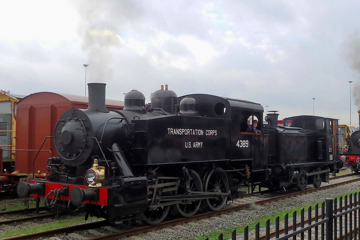 Ir.H.F. Enter, a.k.a. USATC 4389 takes part in a loco parade at Amersfoort on 14 October 2014.