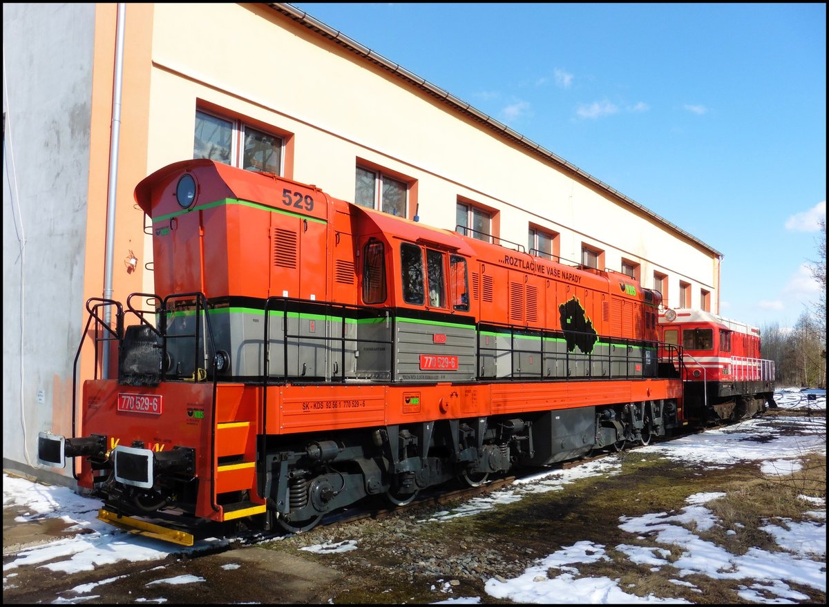 KDS 770 529-6 Bumble-bee on 21.3.2018 in Kladno KDS.