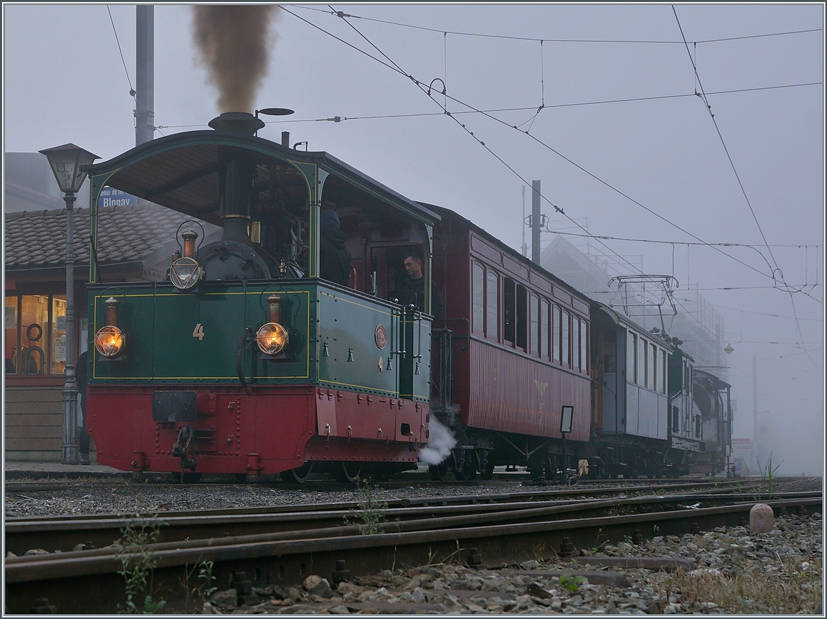 La DER du Blonay-Chamby / the Blonay-Chamby Saison End 2021: The G 2/2 N° 4  Rimini  in Blonay. 

31.10.2021