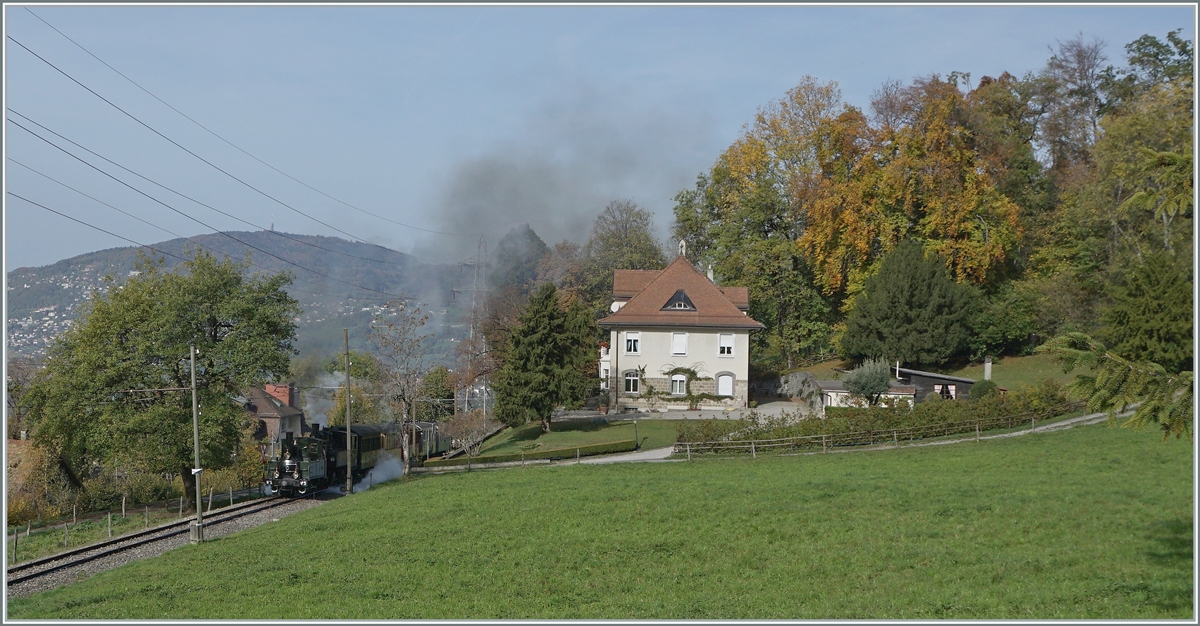  La DER du Blonay-Chamby  / The end of the saison; the LEB G 3/3 (1890) and the G 2x 2/2 105 on the way to Chamby by Chaulin. 

29.10.2022