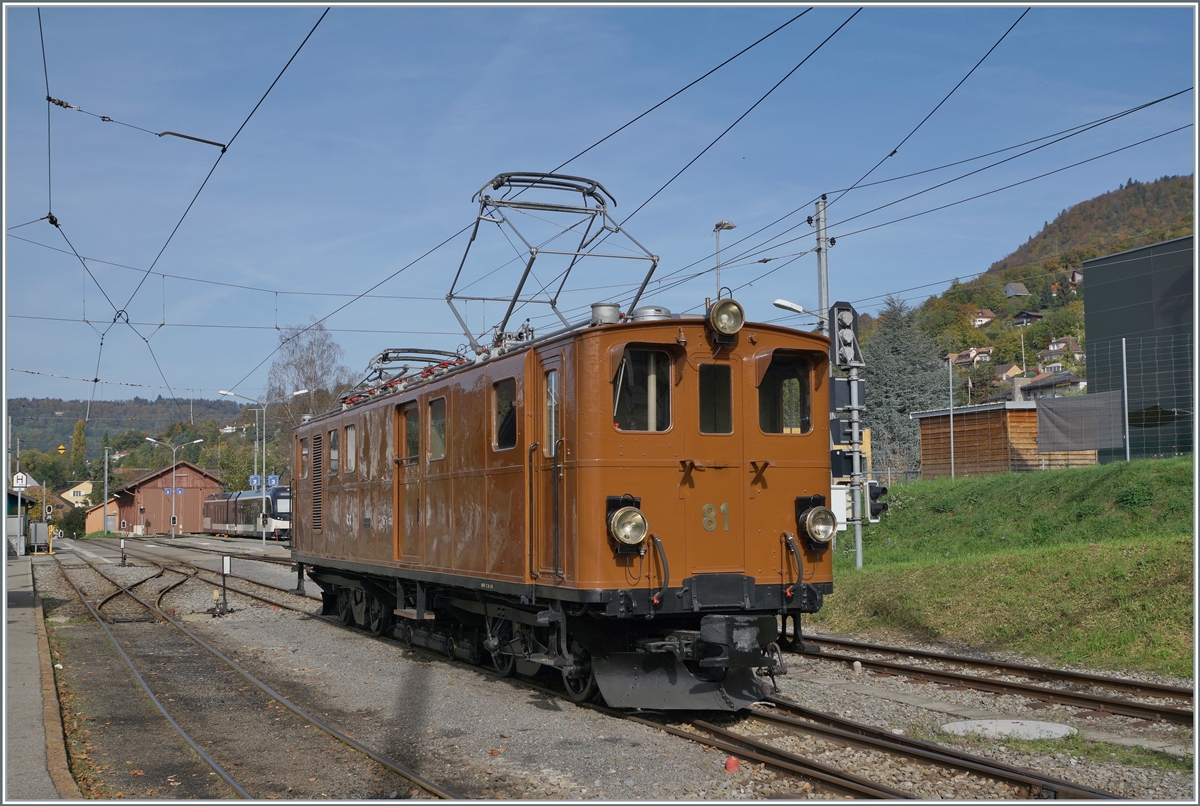  La DER du Blonay-Chamby  / The end of the saison; the Ge 4/4 81 is back! The Bernina Bahn Ge 4/4 81 in Blonay.

29.10.2022