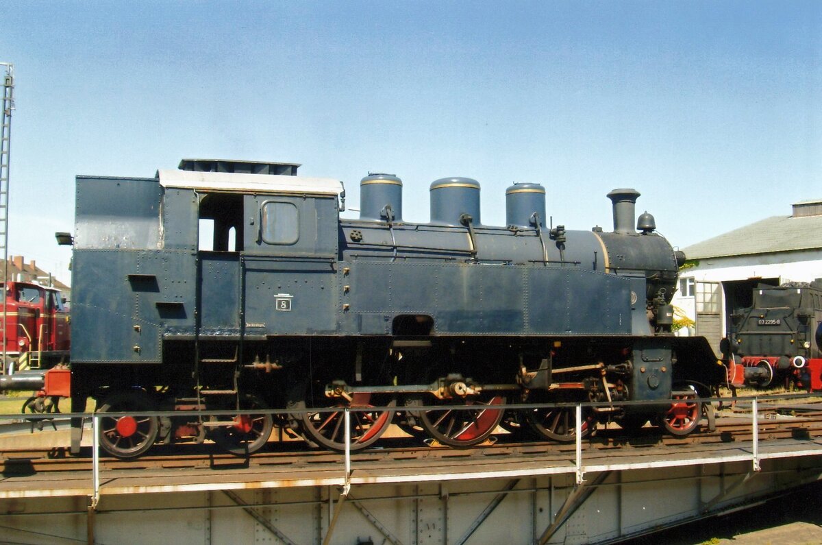 LAG-8 of the BEM stands on the turn table at Nördlingen's Bavarian railway Museum on 8 June 2009.