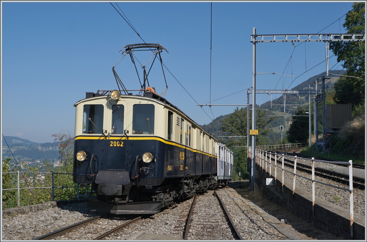  Le Chablais en fête  - the MOB FZe 6/6 2002 leaves Chamby towards Chaulin.

September 10th 2023