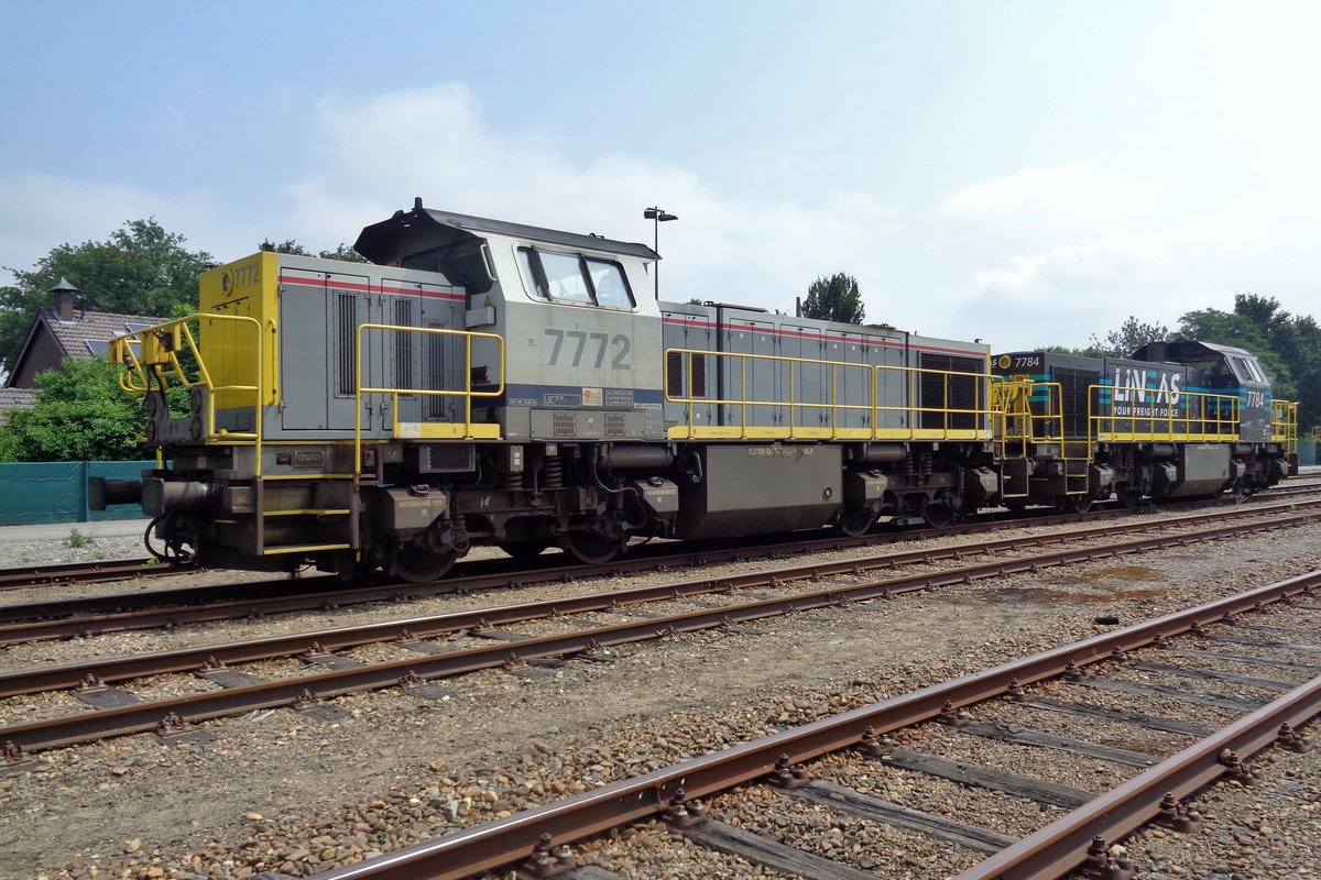 Lineas 7772 stands at Blerick during an exhibition on 10 June 2018.