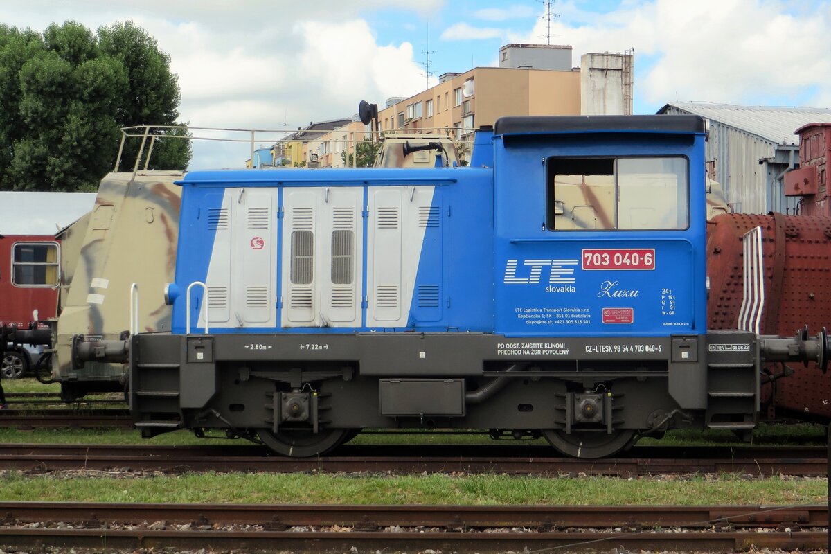 LTE 703 040 stands at Bratislava-Vychod during the RENDEZ 2022 on 25 June 2022.