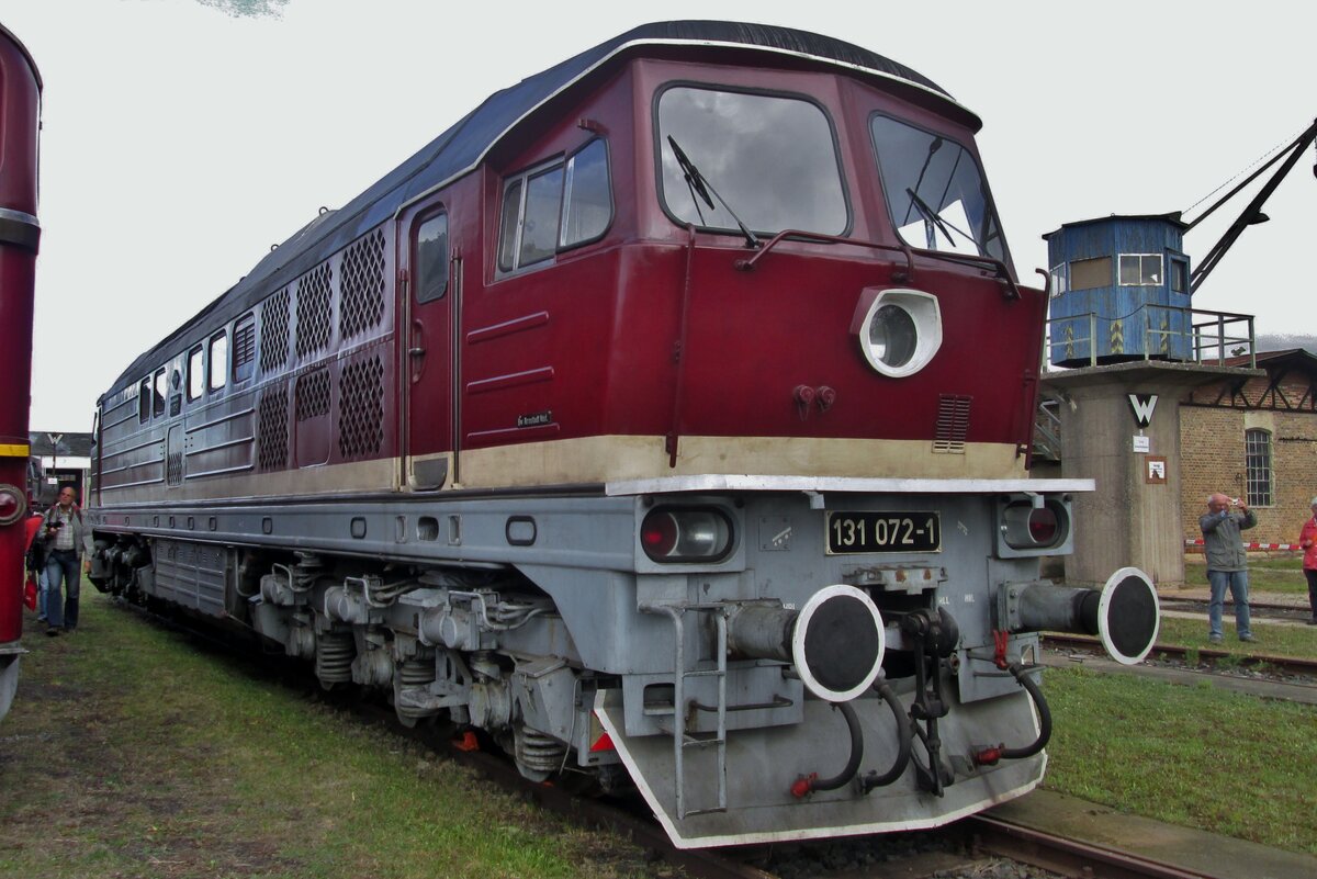 Ludmilla 131 072 stands at the Bw Arnstadt on 19 September 2015.