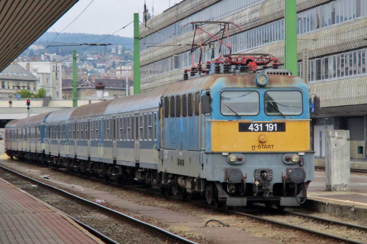 MAV 431 191 stands in Budapest-Deli on 11 September 2018.