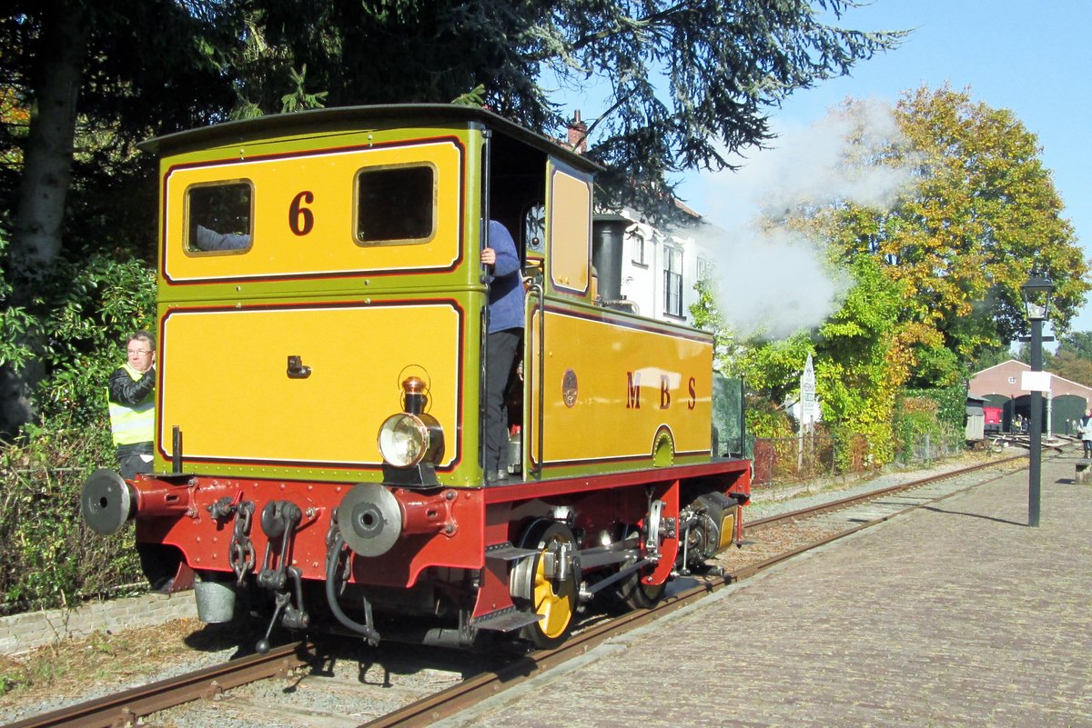 MBS-6 HELGA runs round at Boekelo on n23 October 2016 during the (normally) annual Special Weekend of the Museum Buurt Spoorwerg.