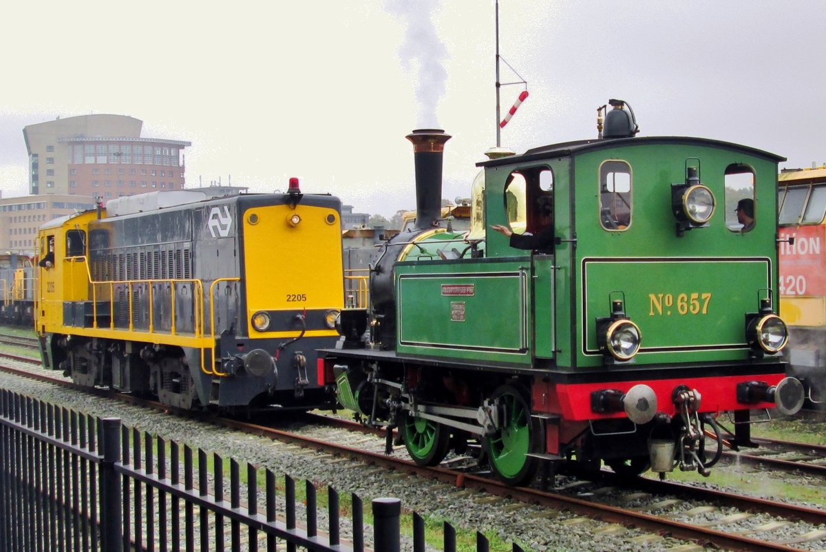 MBS, ex SHM 657 KIKKER takes part in a loco parade on 14 October 2014 at Amersfoort.