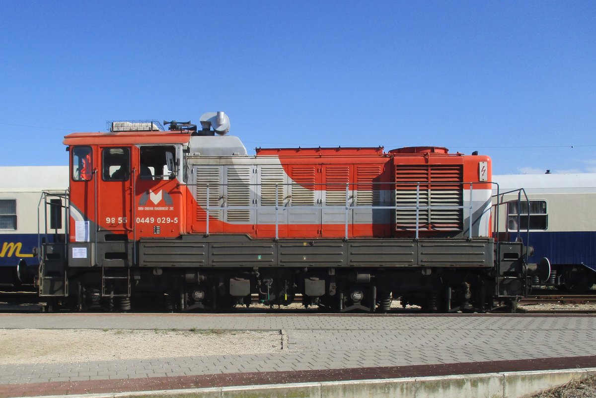 MMV 449 029 stands at the Vasuttorteneti Railway Museum Parc at Budapest on 8 September 2018.