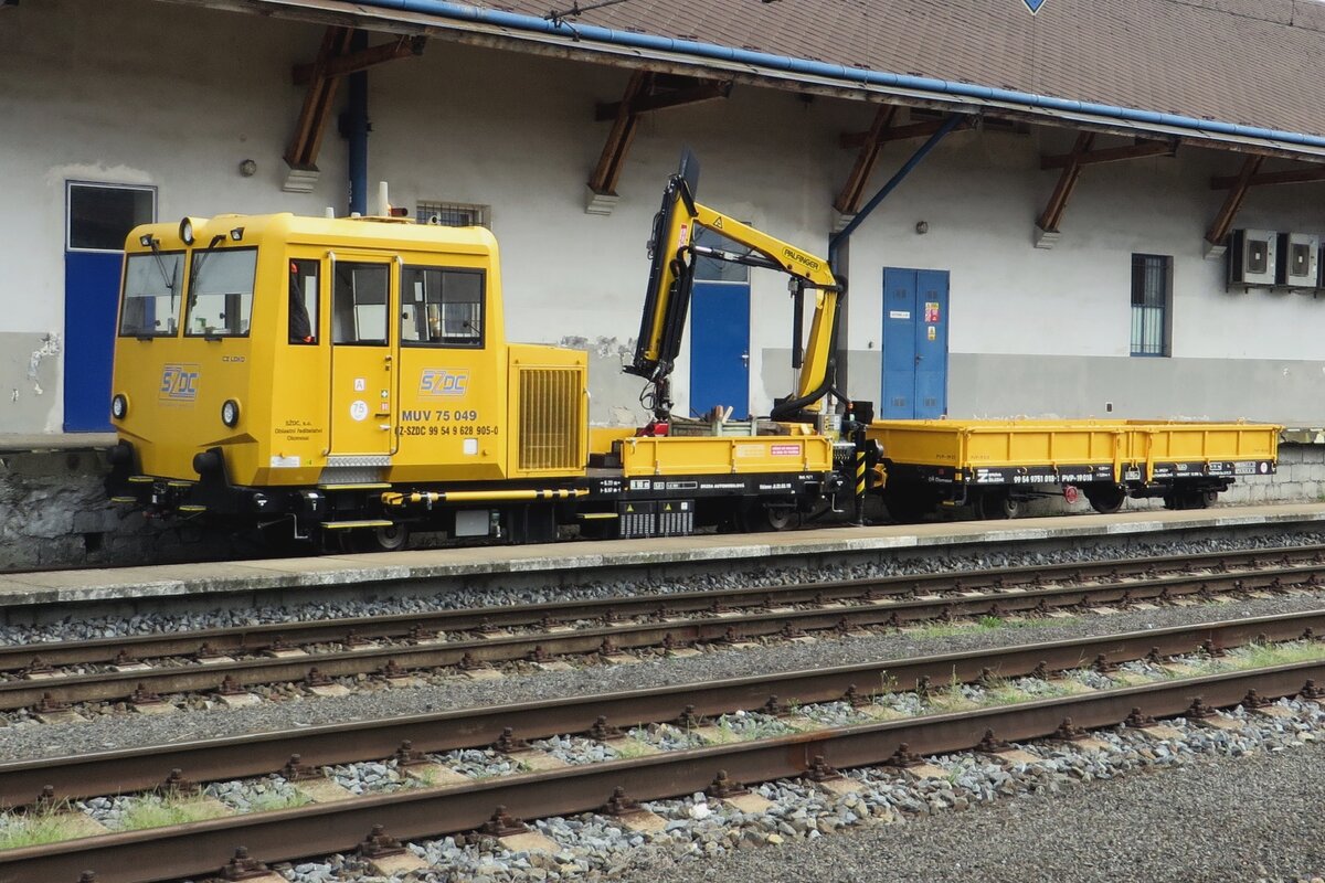 MUV 75-049 stands at Hranice nad Morave on 24 August 2021.