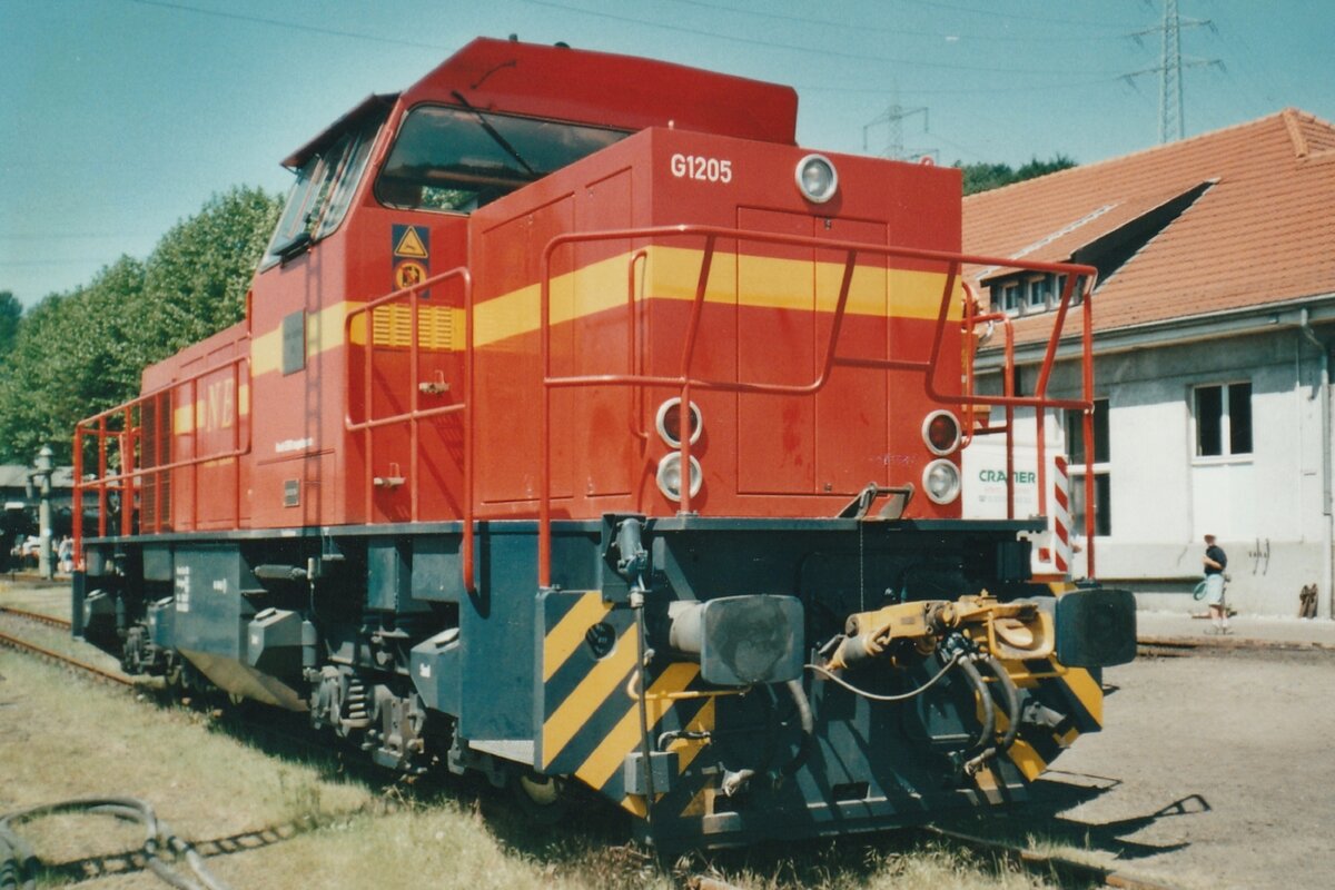 Neusser Eisenbahn (now part of Rheincargo) D-VIII stands at the DGEG-Museum in Bochum-Dahlhausen on 17 April 1999.