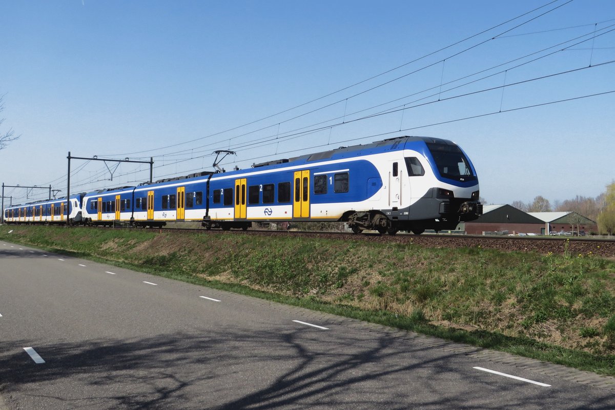 NS 2202 speeds through Roond on 31 March 2021.